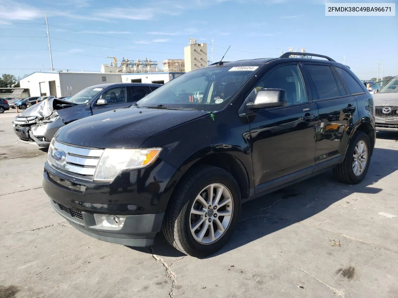 2009 Ford Edge Sel VIN: 2FMDK38C49BA96671 Lot: 77088454