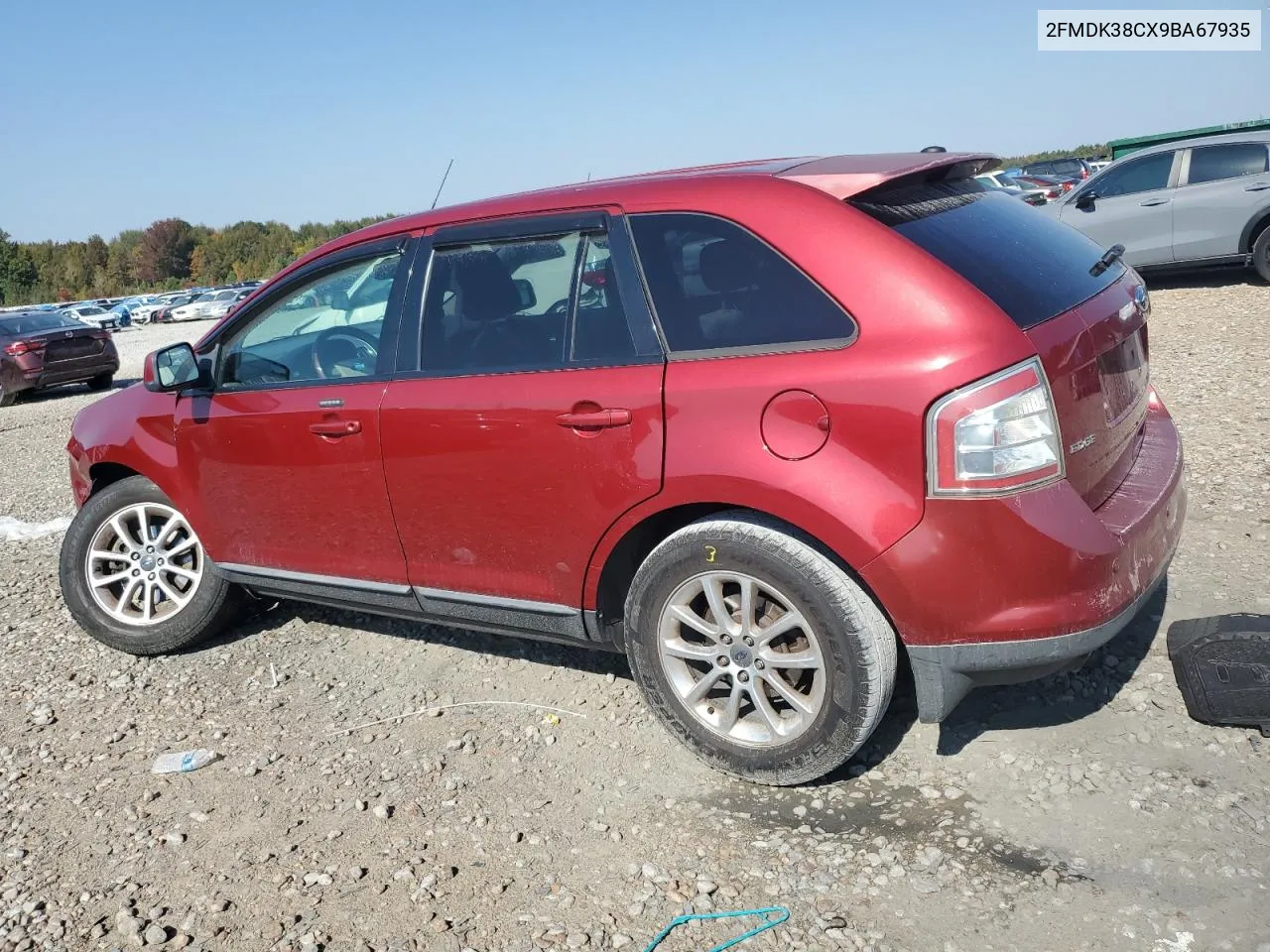 2009 Ford Edge Sel VIN: 2FMDK38CX9BA67935 Lot: 77211914