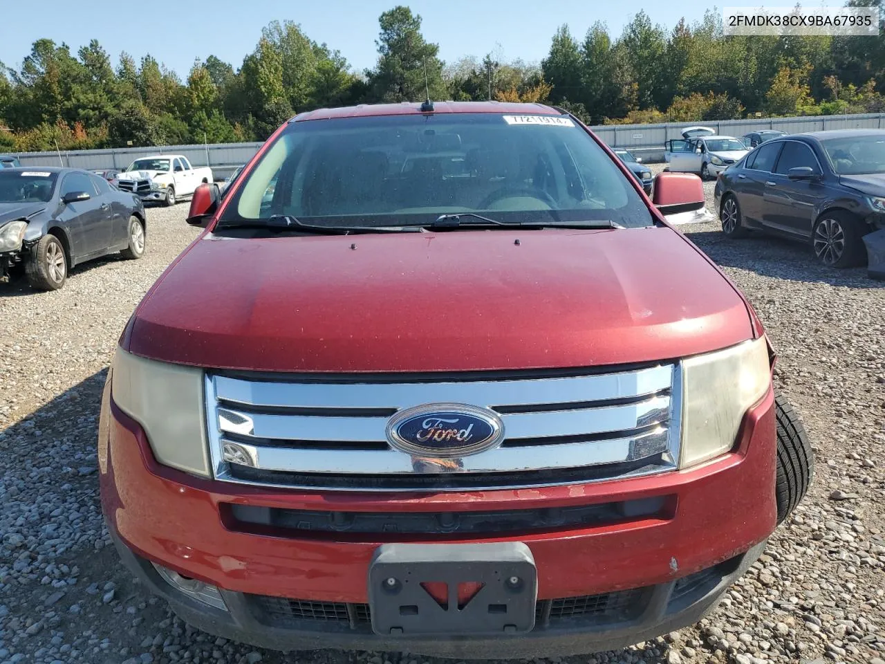 2009 Ford Edge Sel VIN: 2FMDK38CX9BA67935 Lot: 77211914