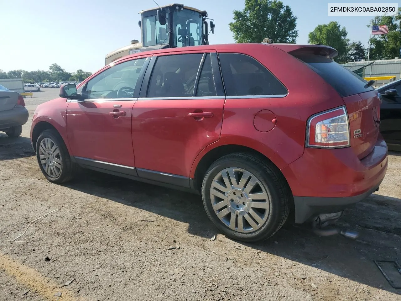 2010 Ford Edge Limited VIN: 2FMDK3KC0ABA02850 Lot: 56287714