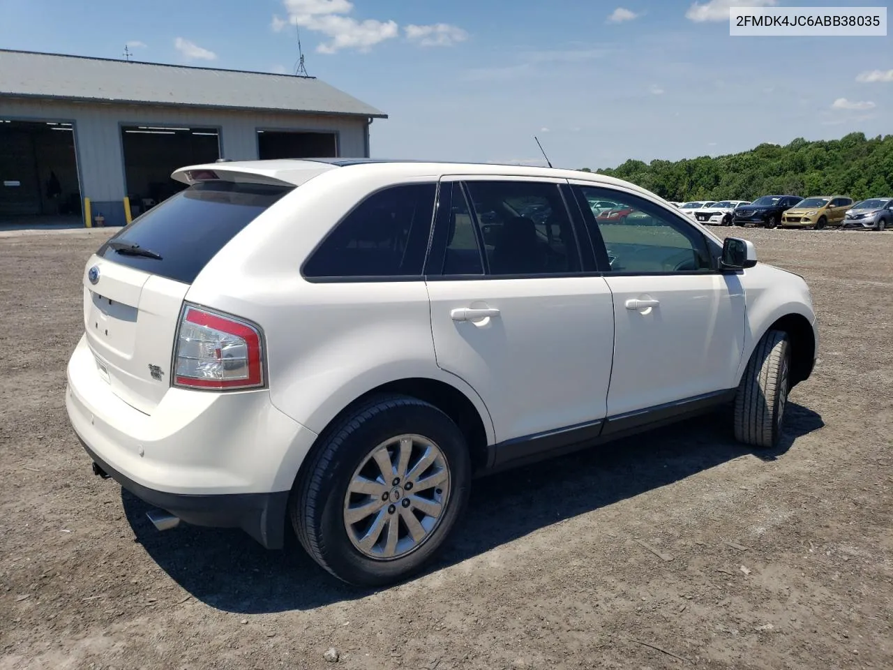 2010 Ford Edge Sel VIN: 2FMDK4JC6ABB38035 Lot: 61116544