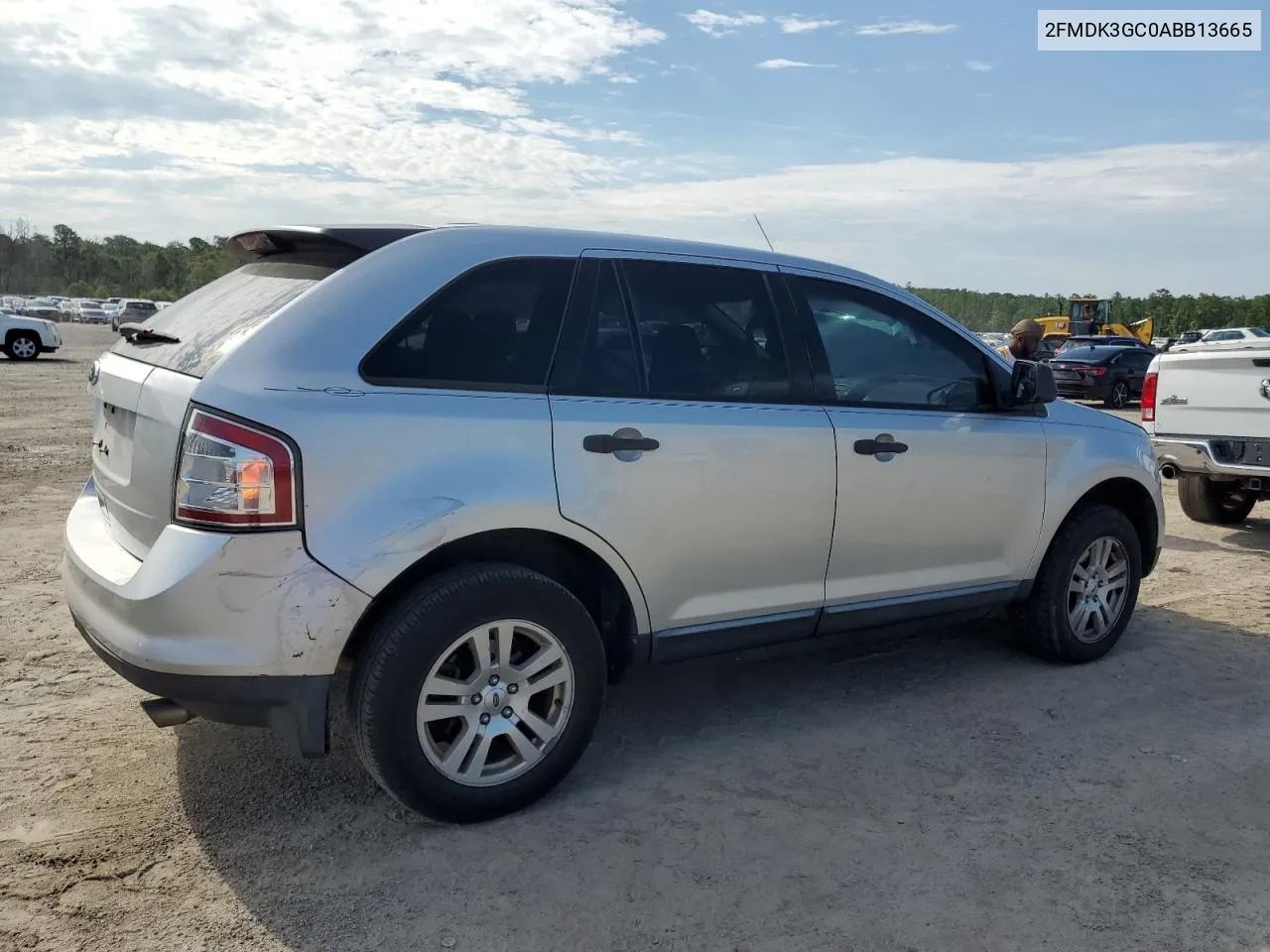 2010 Ford Edge Se VIN: 2FMDK3GC0ABB13665 Lot: 62790234