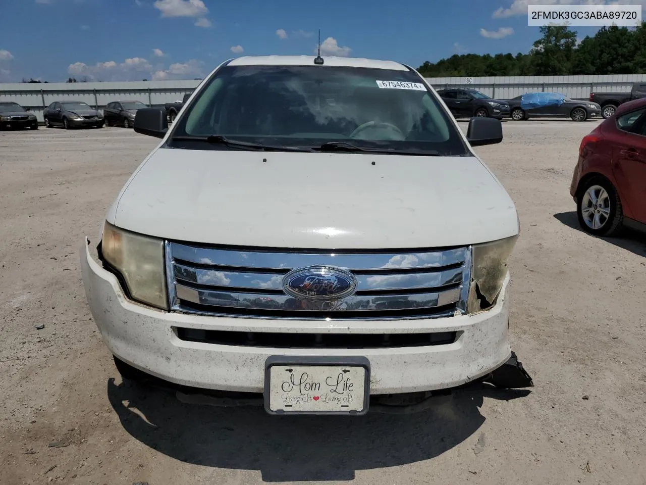 2010 Ford Edge Se VIN: 2FMDK3GC3ABA89720 Lot: 67546374