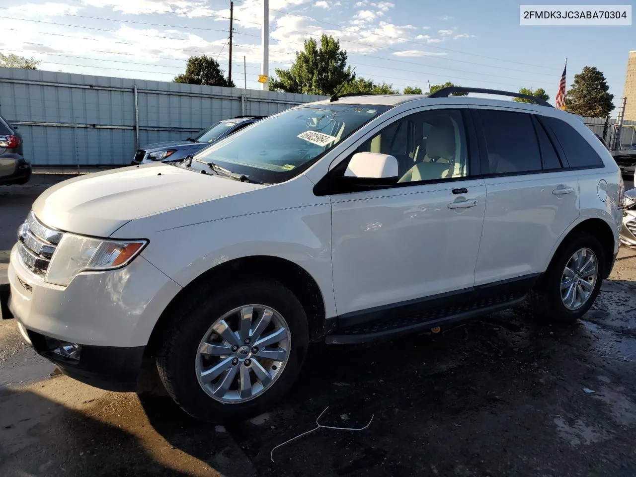 2010 Ford Edge Sel VIN: 2FMDK3JC3ABA70304 Lot: 68905964