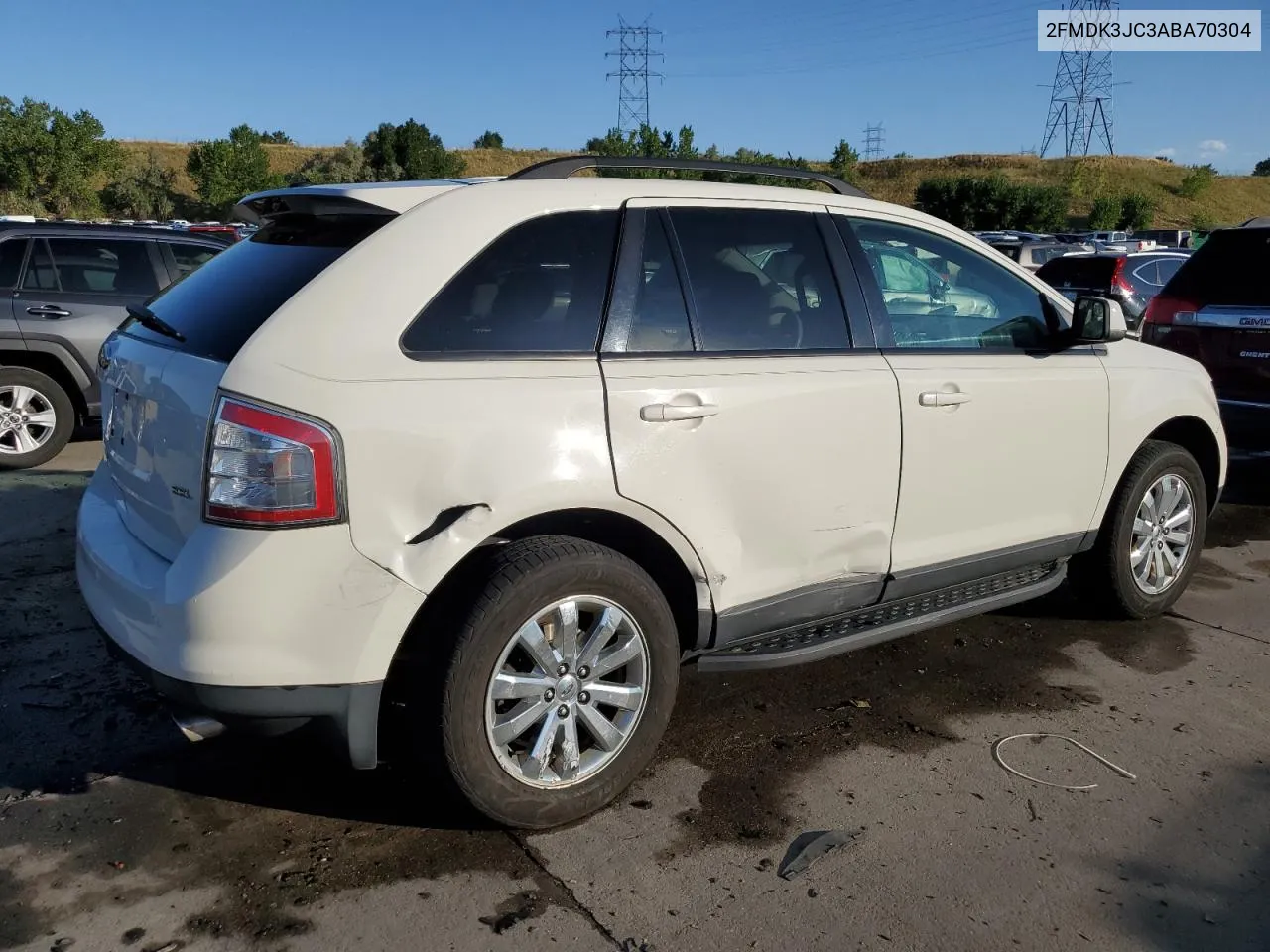 2010 Ford Edge Sel VIN: 2FMDK3JC3ABA70304 Lot: 68905964