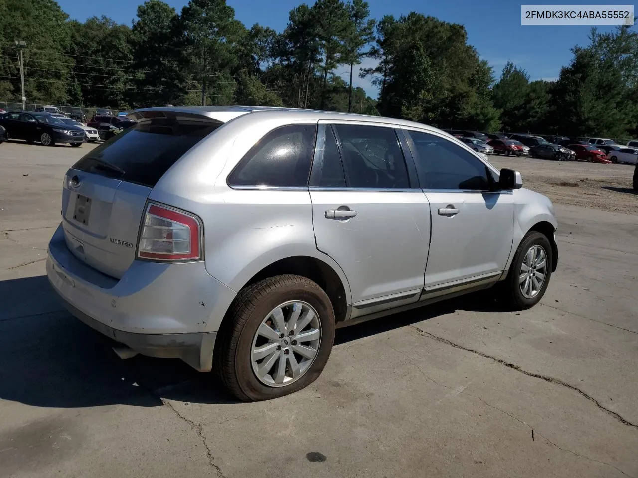 2010 Ford Edge Limited VIN: 2FMDK3KC4ABA55552 Lot: 69893884