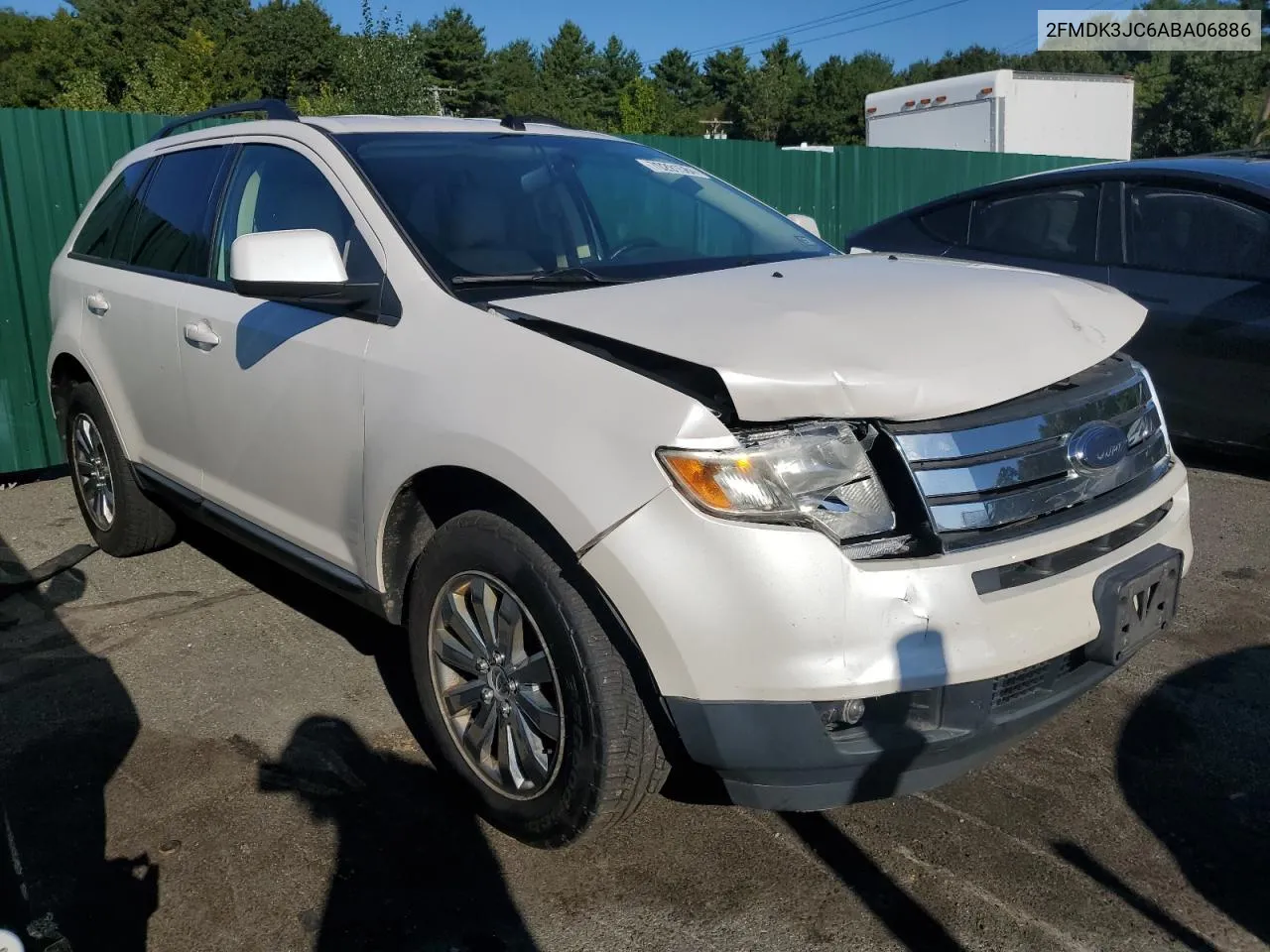 2010 Ford Edge Sel VIN: 2FMDK3JC6ABA06886 Lot: 70291584