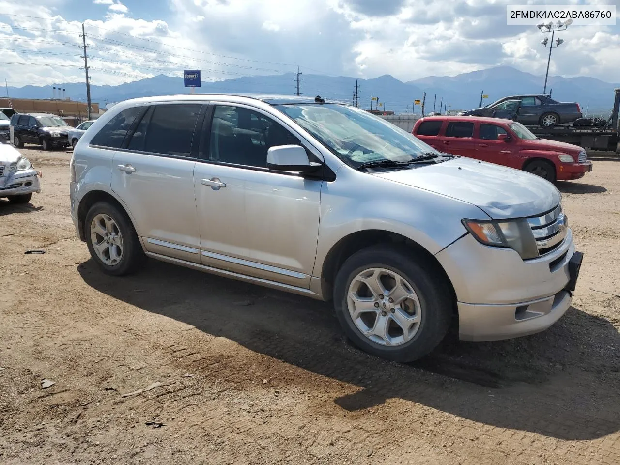 2010 Ford Edge Sport VIN: 2FMDK4AC2ABA86760 Lot: 71174844