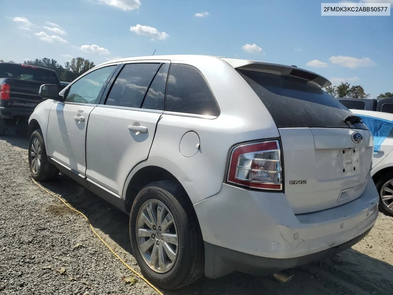 2010 Ford Edge Limited VIN: 2FMDK3KC2ABB50577 Lot: 72585254