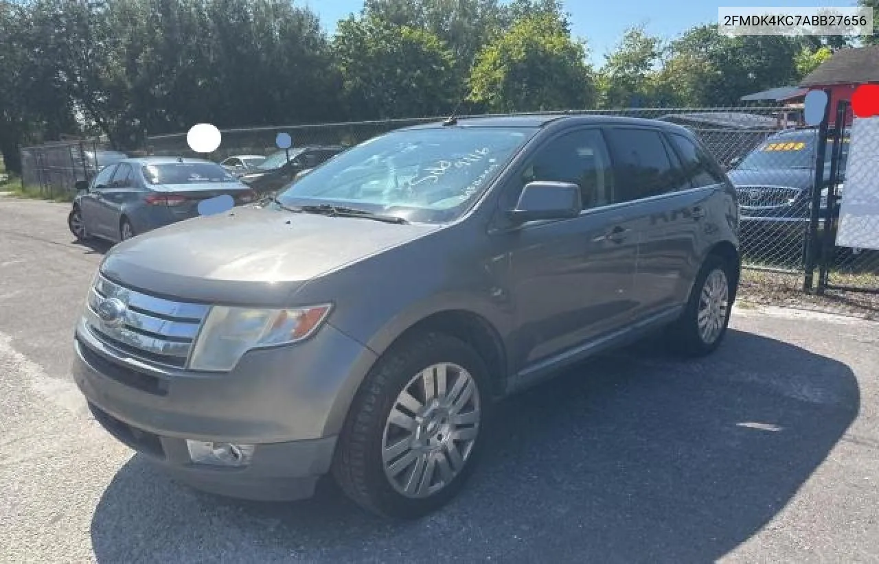 2010 Ford Edge Limited VIN: 2FMDK4KC7ABB27656 Lot: 72722654