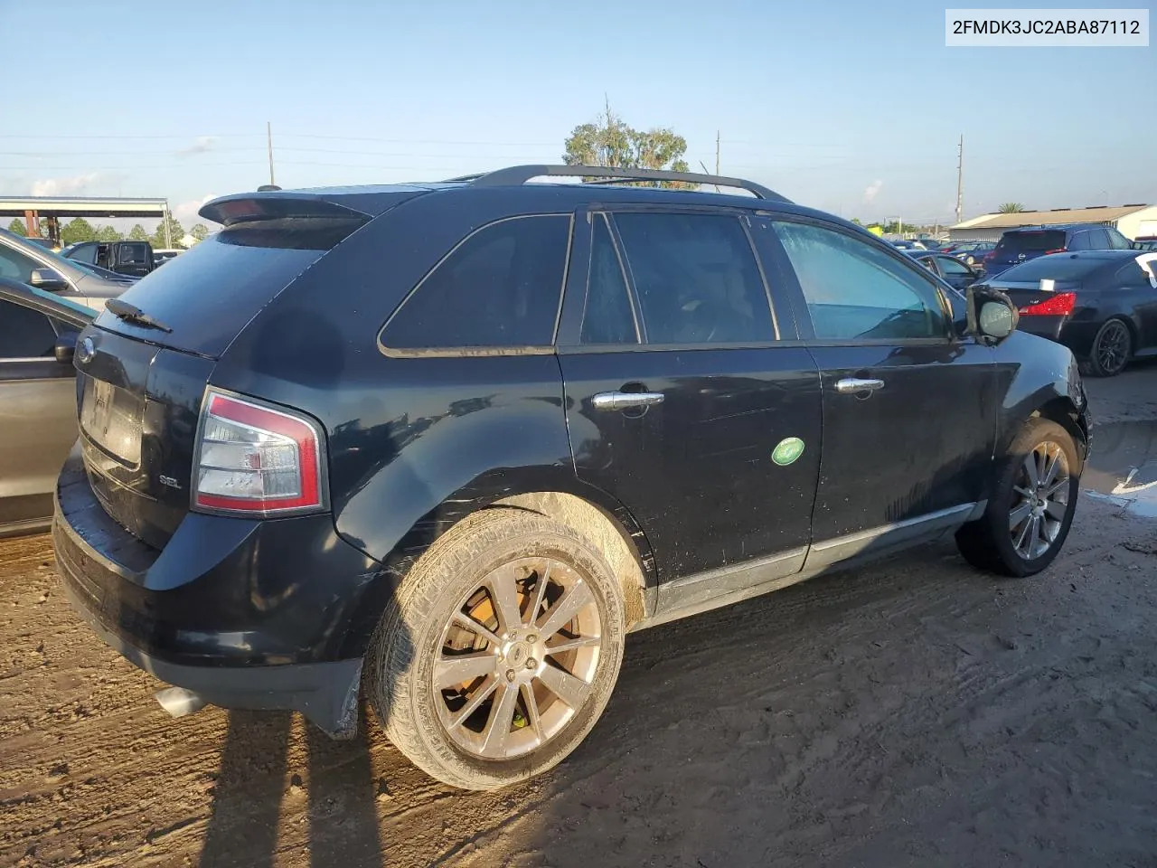 2010 Ford Edge Sel VIN: 2FMDK3JC2ABA87112 Lot: 73639744