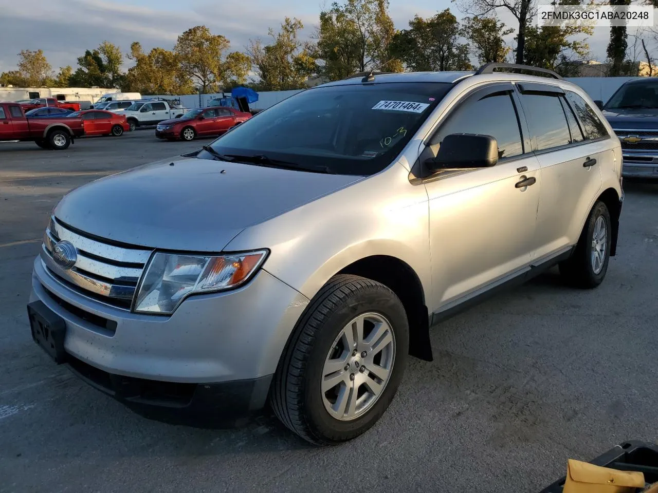 2010 Ford Edge Se VIN: 2FMDK3GC1ABA20248 Lot: 74701464