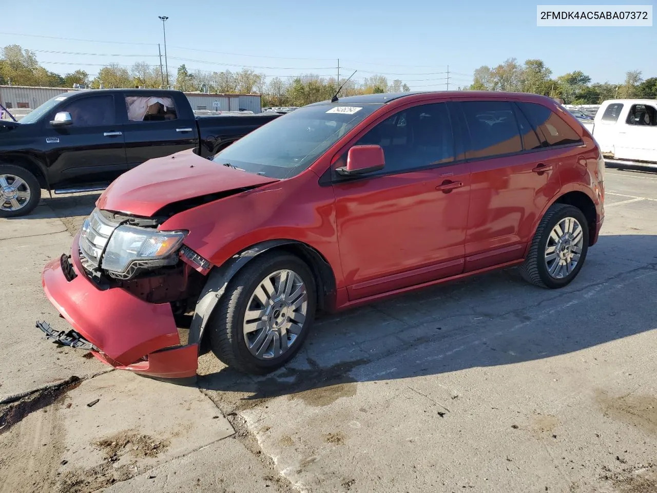 2010 Ford Edge Sport VIN: 2FMDK4AC5ABA07372 Lot: 75436264