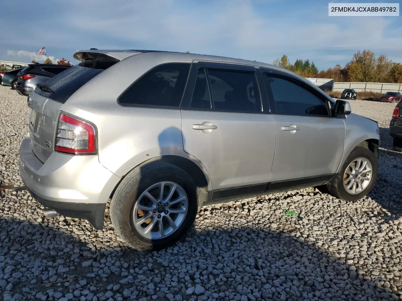 2010 Ford Edge Sel VIN: 2FMDK4JCXABB49782 Lot: 75450354