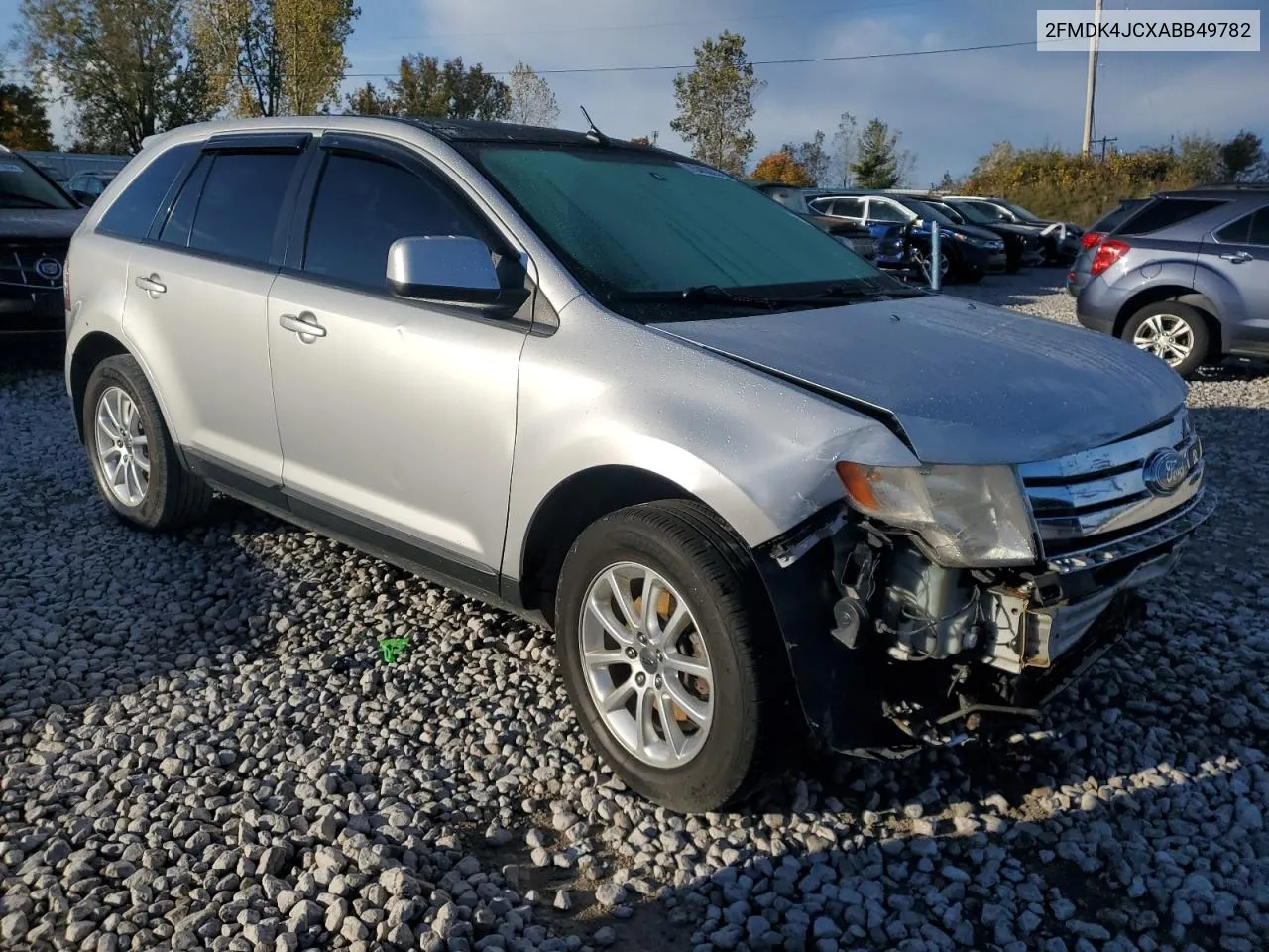 2010 Ford Edge Sel VIN: 2FMDK4JCXABB49782 Lot: 75450354