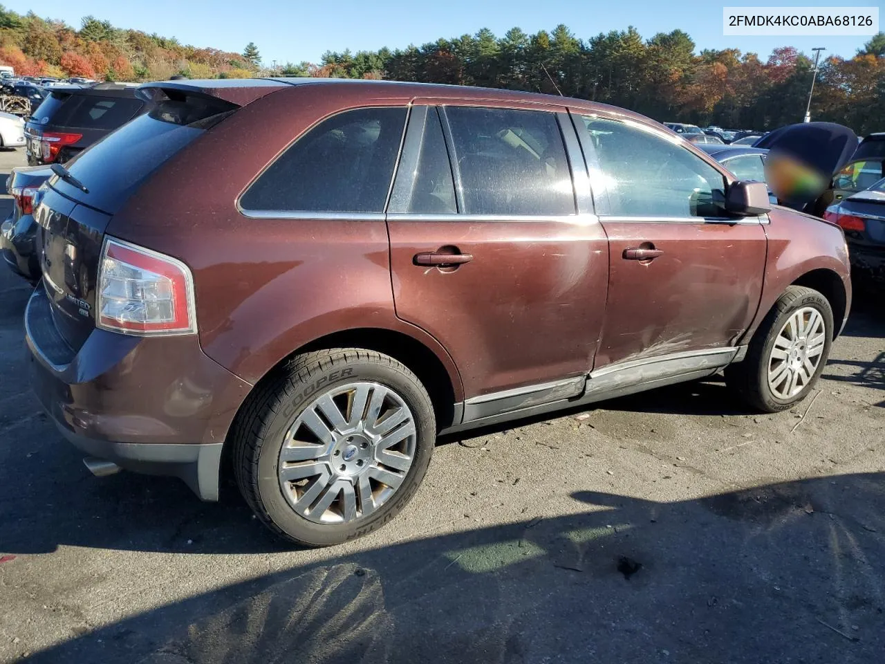 2010 Ford Edge Limited VIN: 2FMDK4KC0ABA68126 Lot: 76895674