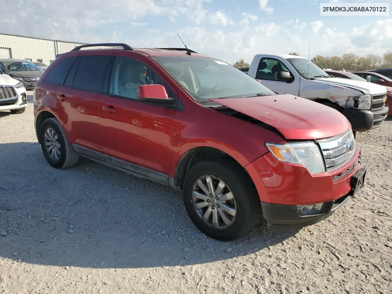 2010 Ford Edge Sel VIN: 2FMDK3JC8ABA70122 Lot: 77639644