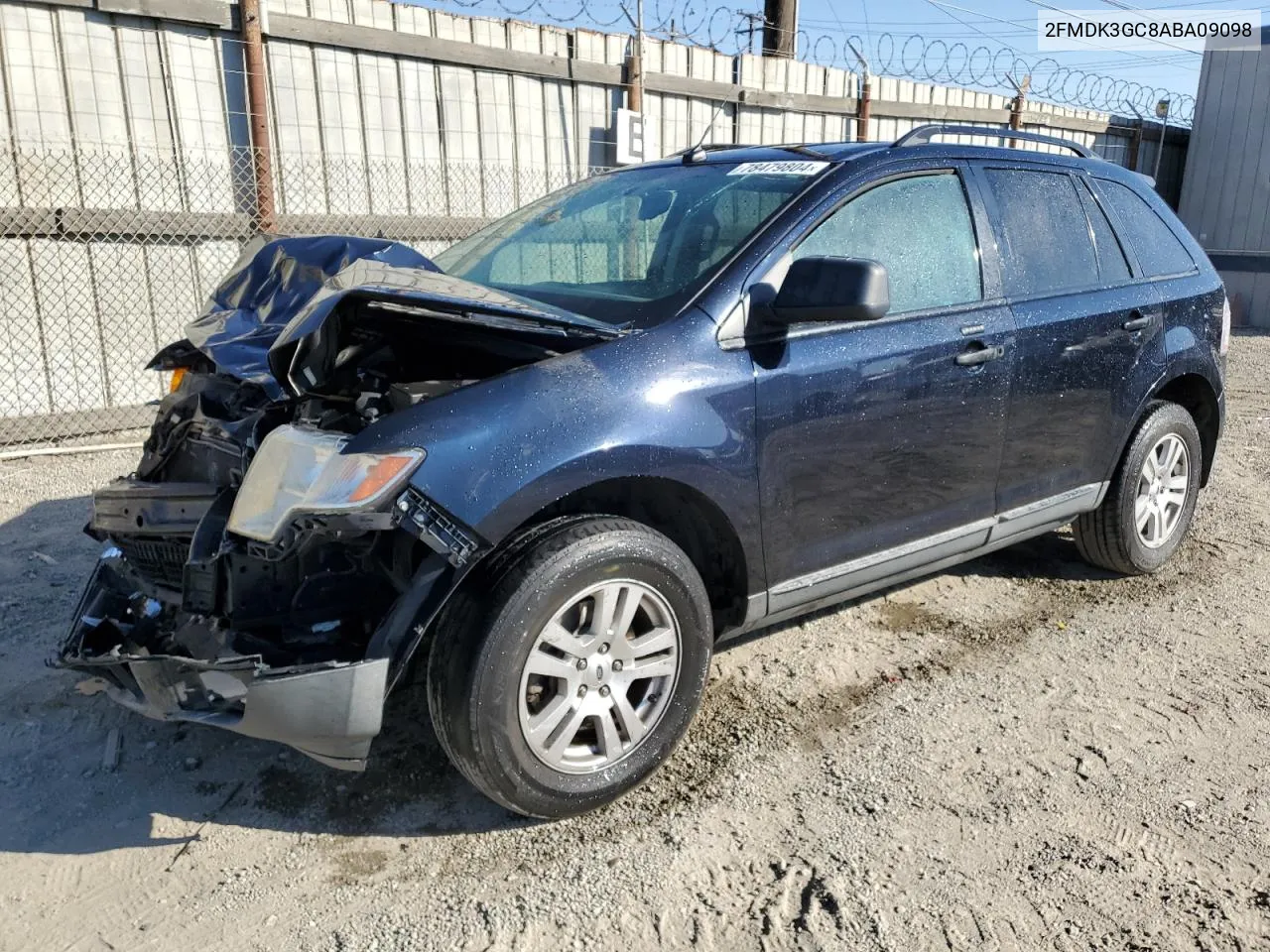 2010 Ford Edge Se VIN: 2FMDK3GC8ABA09098 Lot: 78479804