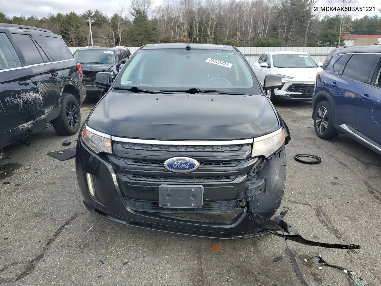 2011 Ford Edge Sport VIN: 2FMDK4AK5BBA51221 Lot: 45533804