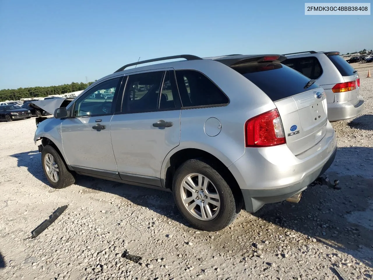 2011 Ford Edge Se VIN: 2FMDK3GC4BBB38408 Lot: 58077934