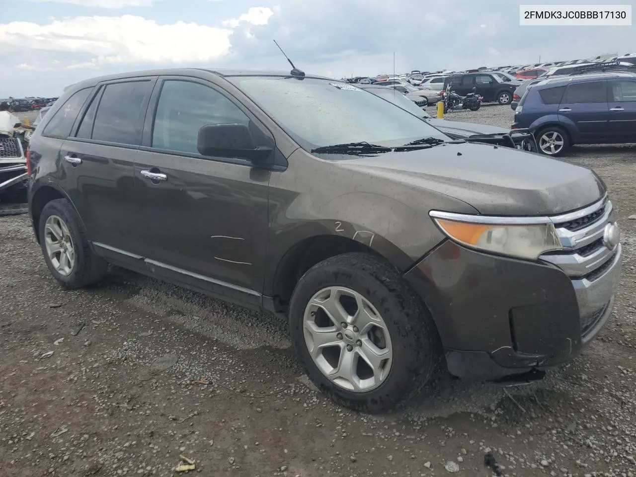 2011 Ford Edge Sel VIN: 2FMDK3JC0BBB17130 Lot: 62655704