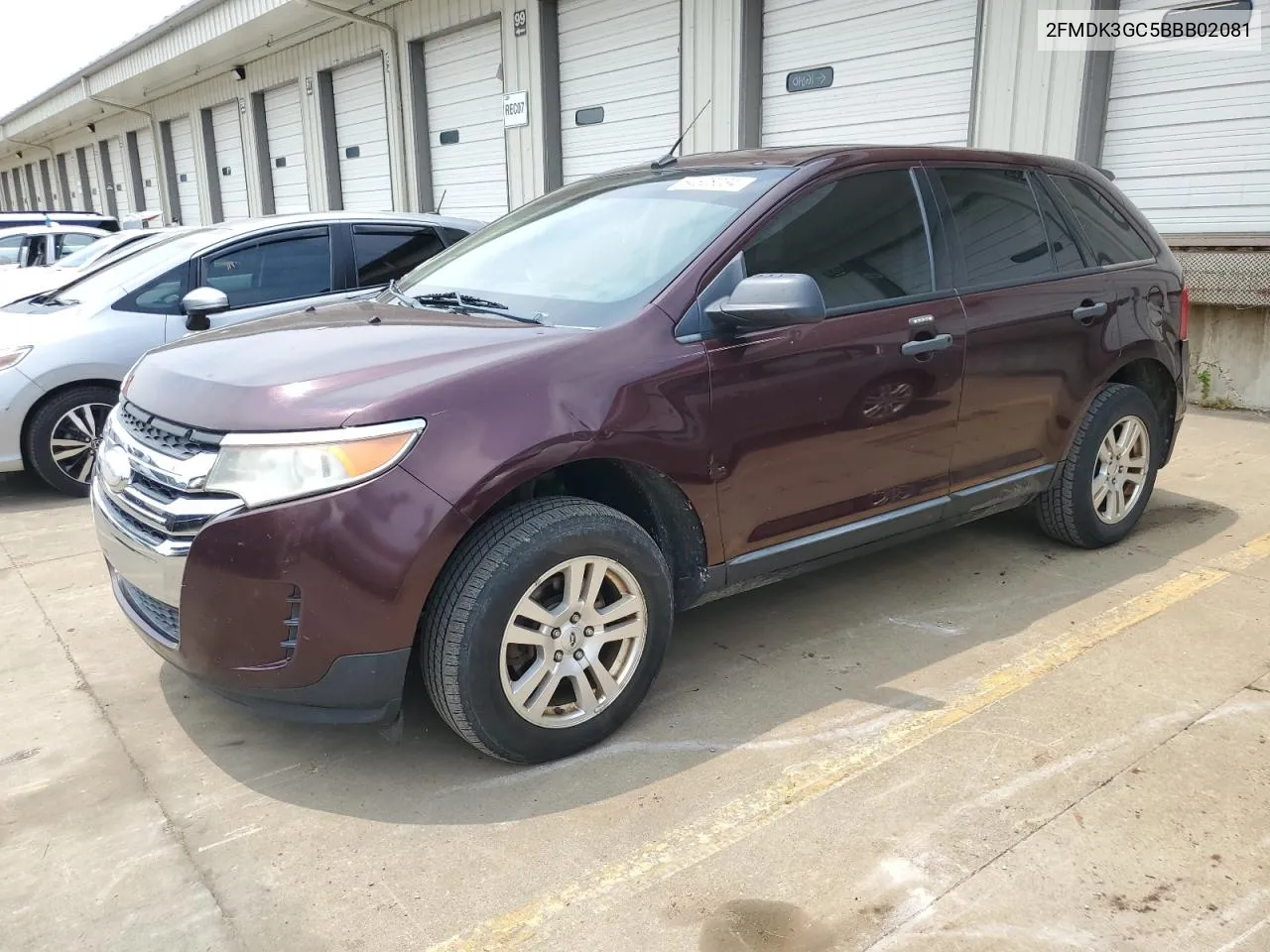 2011 Ford Edge Se VIN: 2FMDK3GC5BBB02081 Lot: 64628234