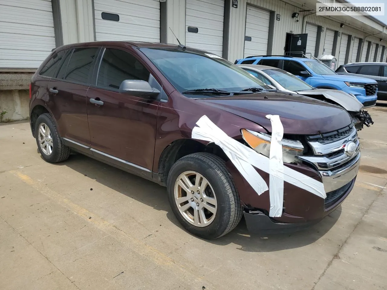 2011 Ford Edge Se VIN: 2FMDK3GC5BBB02081 Lot: 64628234