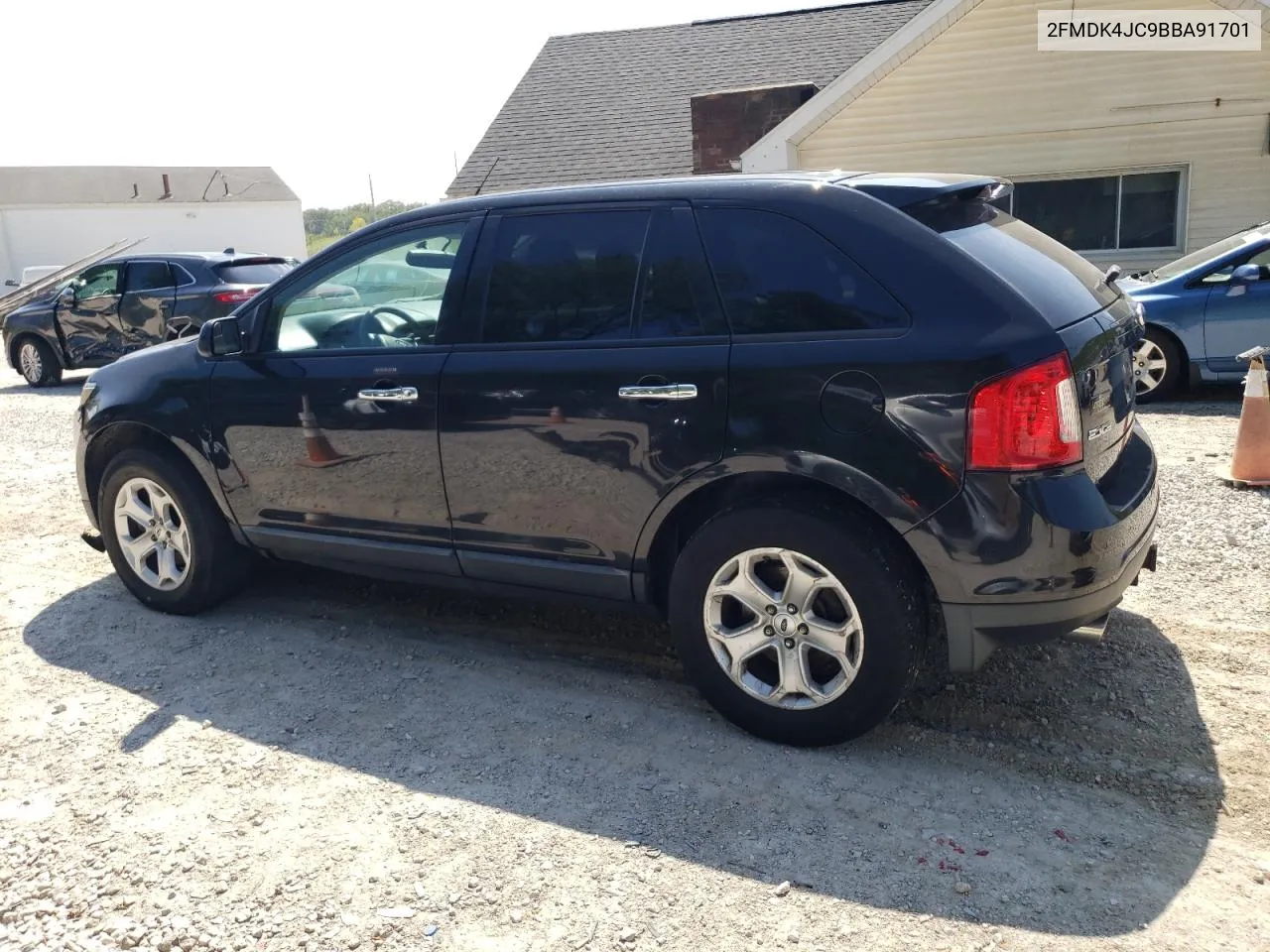 2011 Ford Edge Sel VIN: 2FMDK4JC9BBA91701 Lot: 68376894