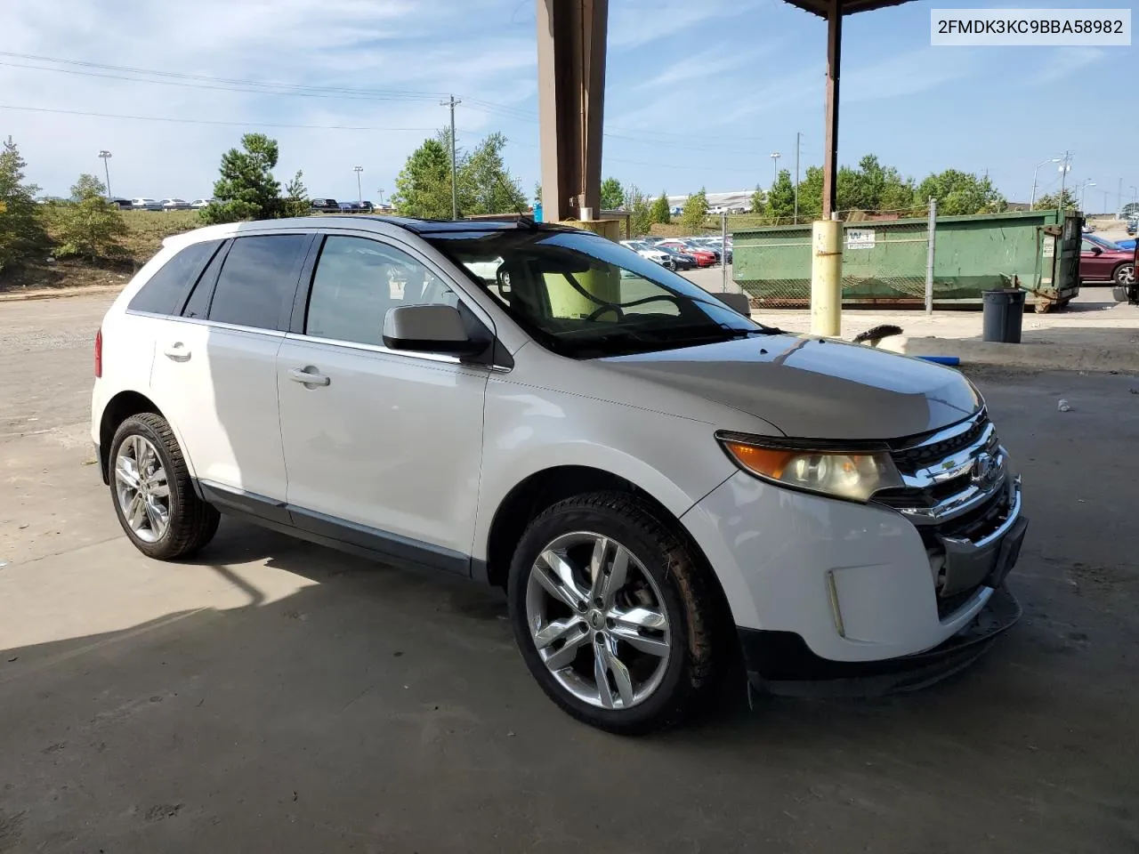 2011 Ford Edge Limited VIN: 2FMDK3KC9BBA58982 Lot: 68546224