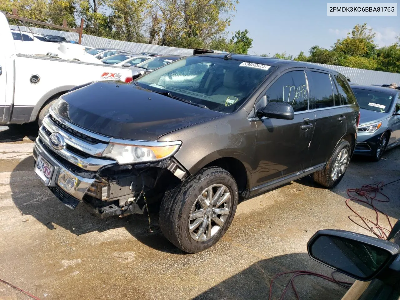 2011 Ford Edge Limited VIN: 2FMDK3KC6BBA81765 Lot: 69852623