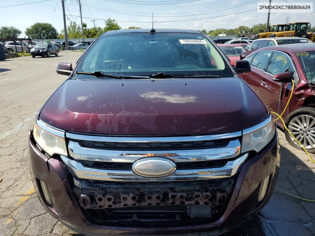 2011 Ford Edge Limited VIN: 2FMDK3KC7BBB06639 Lot: 70034094