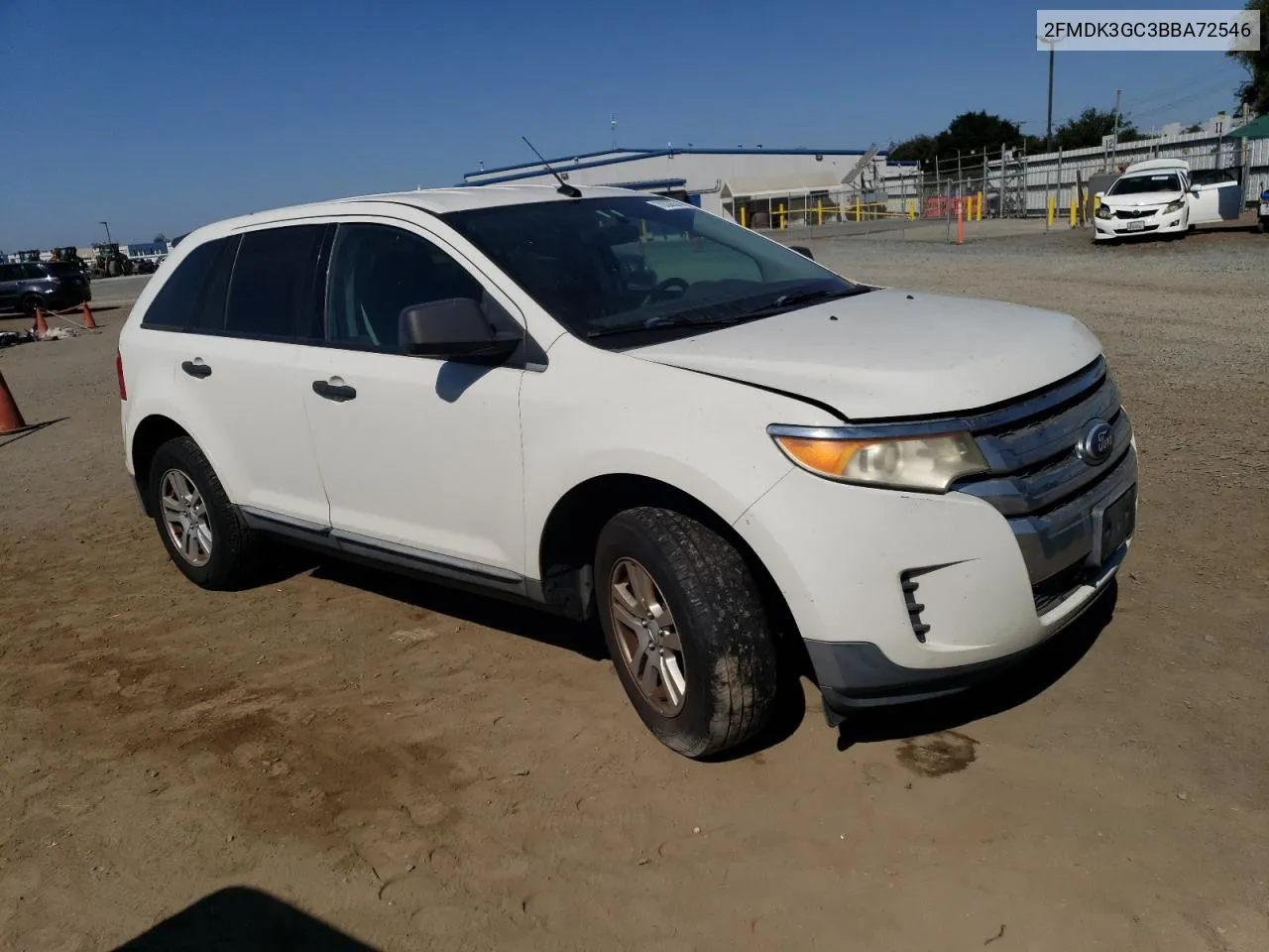 2011 Ford Edge Se VIN: 2FMDK3GC3BBA72546 Lot: 70336374