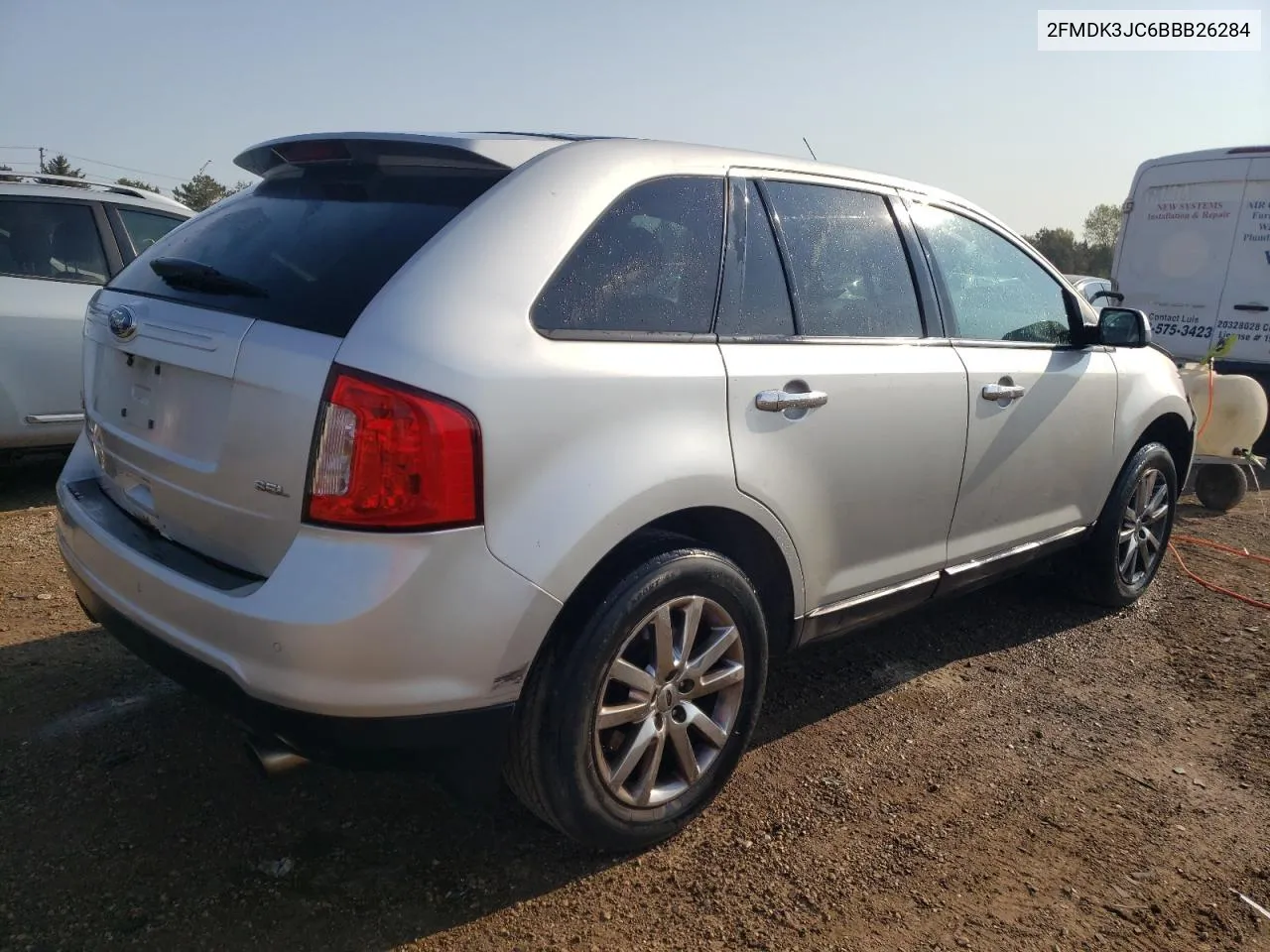 2011 Ford Edge Sel VIN: 2FMDK3JC6BBB26284 Lot: 70502874