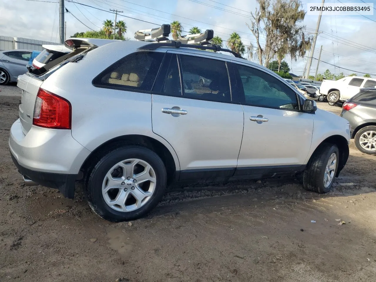 2011 Ford Edge Sel VIN: 2FMDK3JC0BBB53495 Lot: 70838084