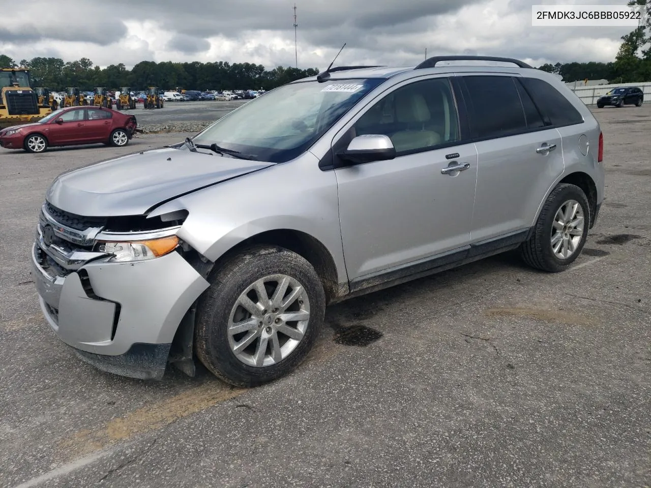 2011 Ford Edge Sel VIN: 2FMDK3JC6BBB05922 Lot: 72181444