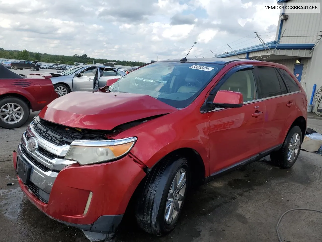 2011 Ford Edge Limited VIN: 2FMDK3KC3BBA41465 Lot: 72362354