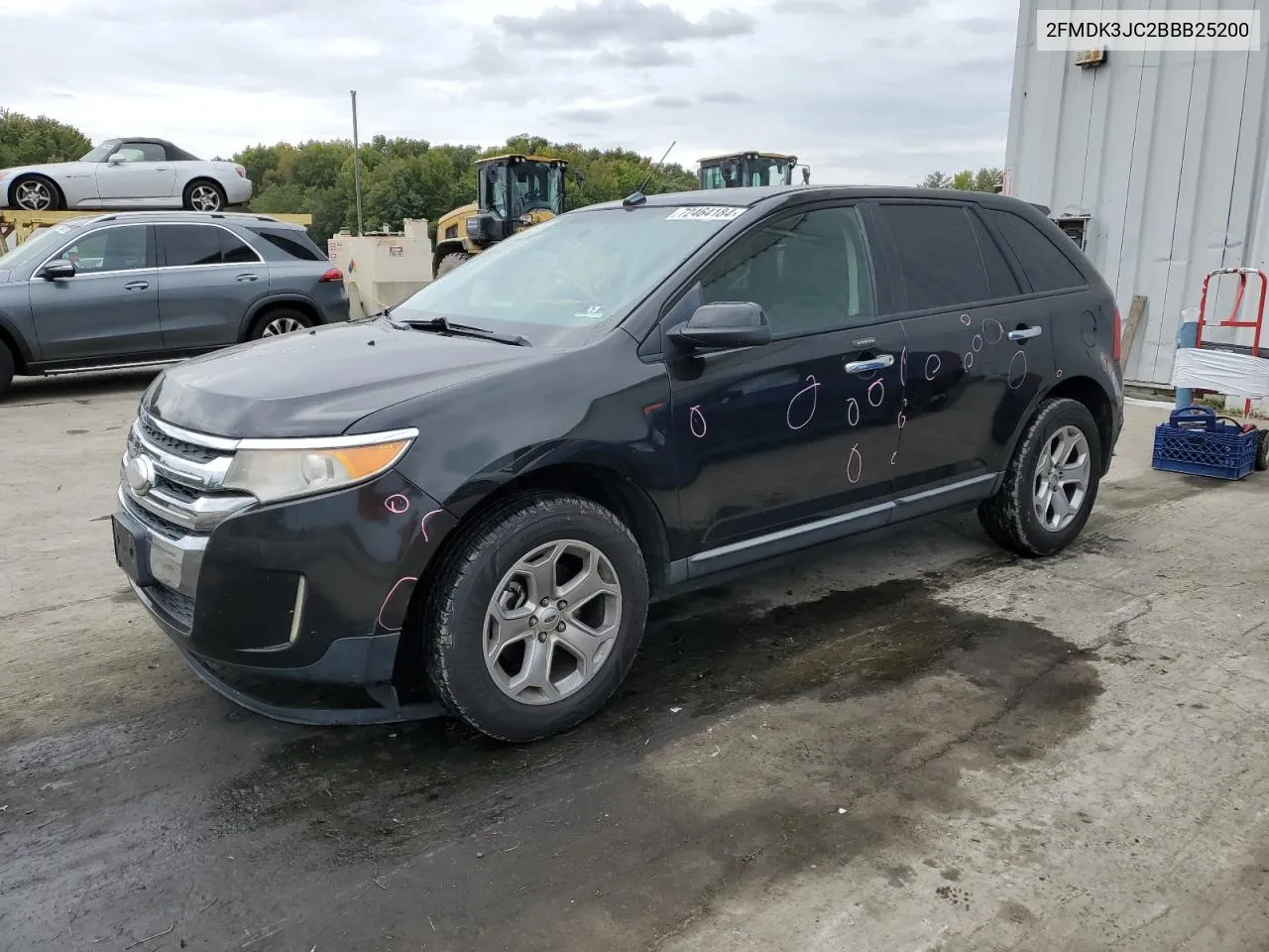 2011 Ford Edge Sel VIN: 2FMDK3JC2BBB25200 Lot: 72464184