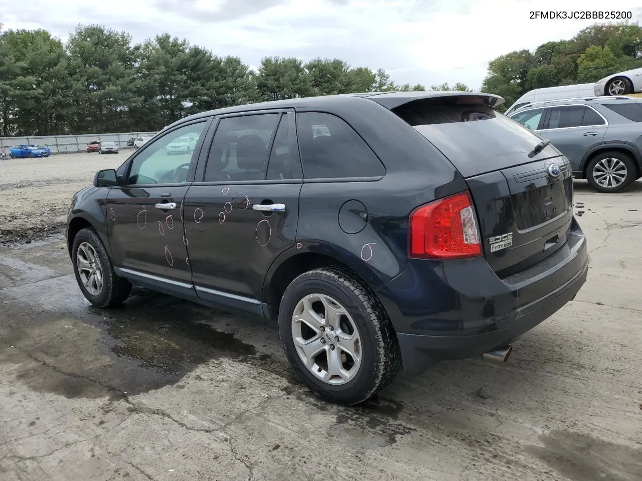 2011 Ford Edge Sel VIN: 2FMDK3JC2BBB25200 Lot: 72464184