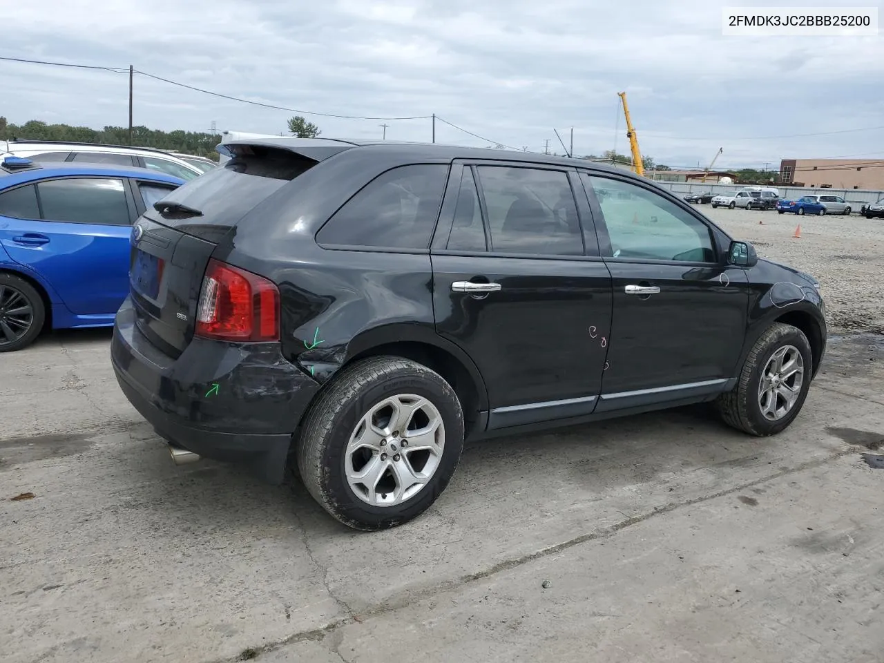 2011 Ford Edge Sel VIN: 2FMDK3JC2BBB25200 Lot: 72464184