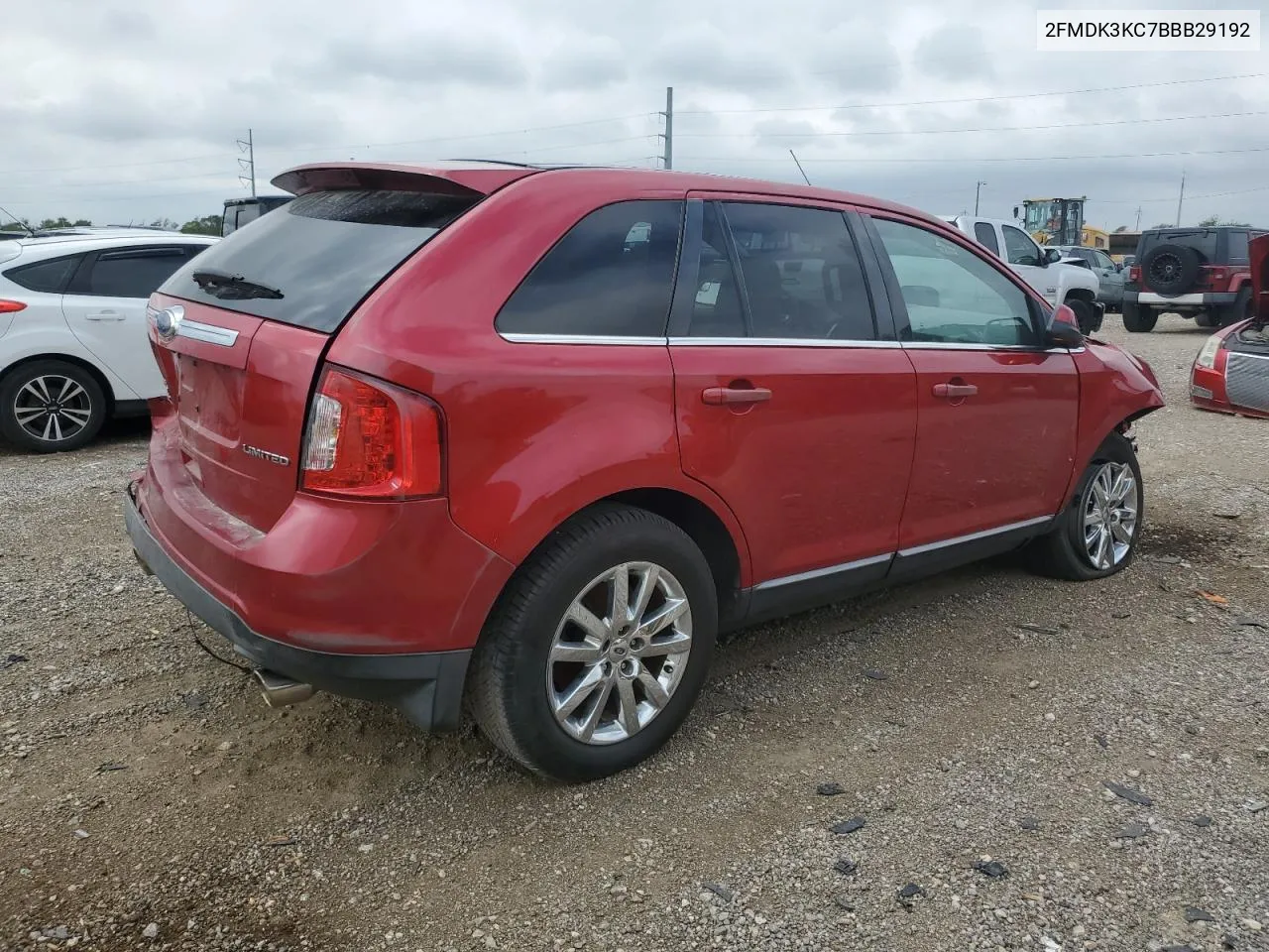 2011 Ford Edge Limited VIN: 2FMDK3KC7BBB29192 Lot: 72789944