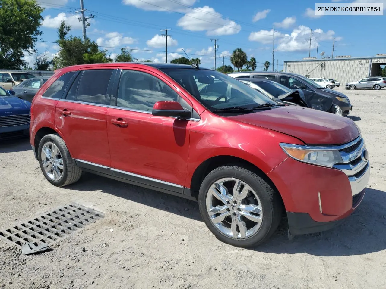 2011 Ford Edge Limited VIN: 2FMDK3KC0BBB17854 Lot: 72886284