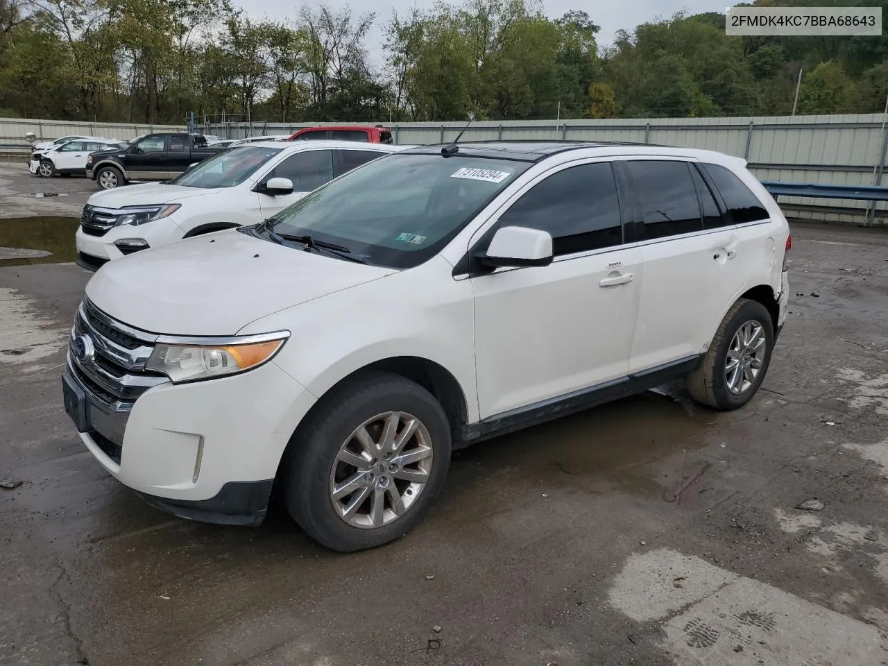 2011 Ford Edge Limited VIN: 2FMDK4KC7BBA68643 Lot: 73105294