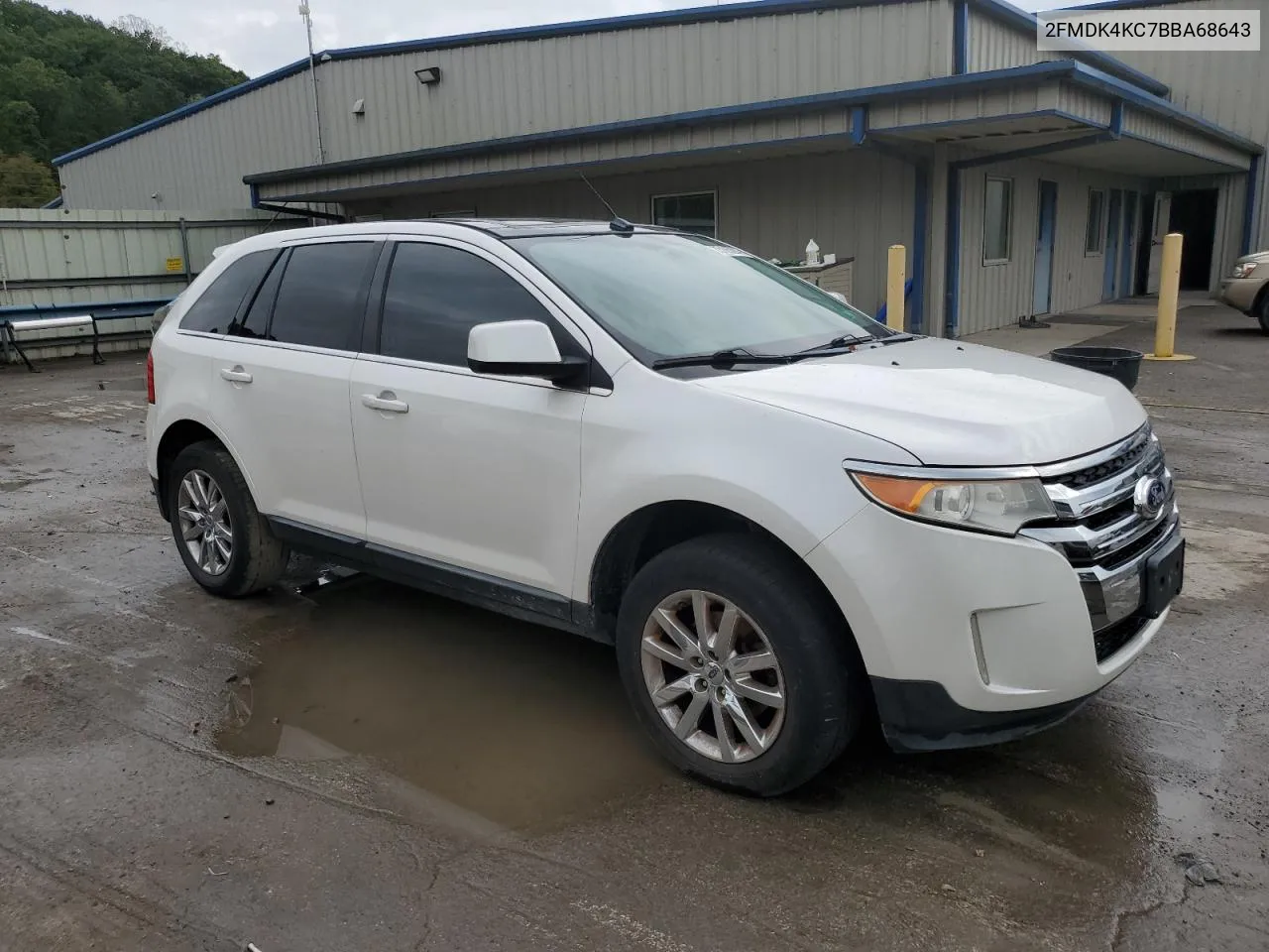 2011 Ford Edge Limited VIN: 2FMDK4KC7BBA68643 Lot: 73105294