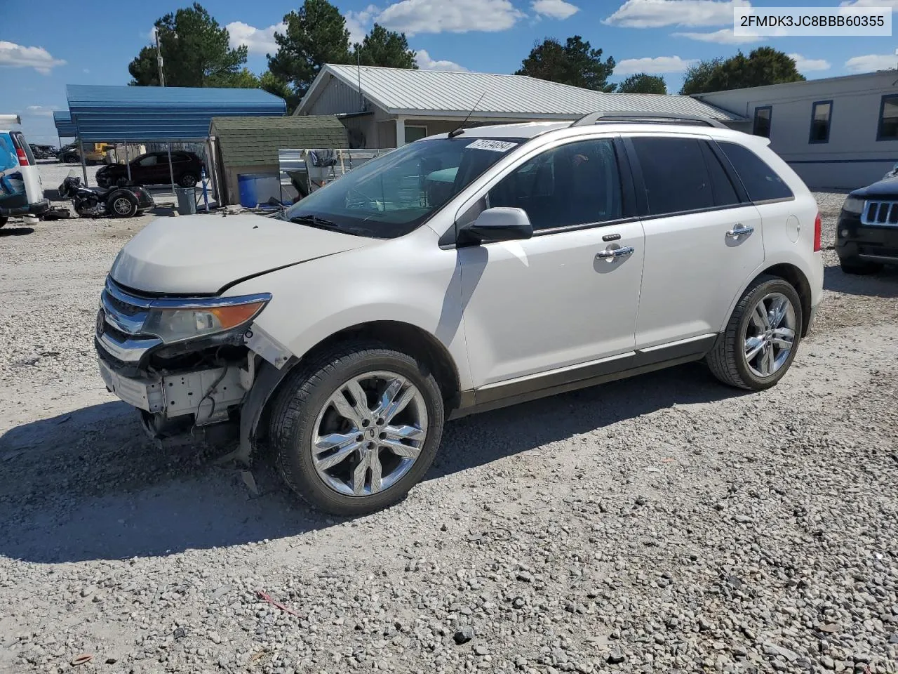 2011 Ford Edge Sel VIN: 2FMDK3JC8BBB60355 Lot: 73134654