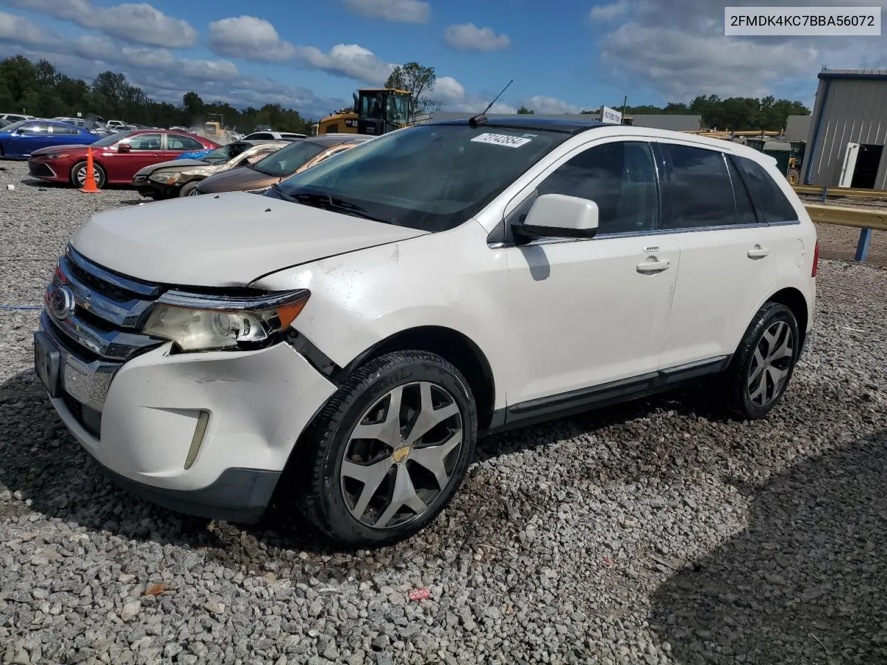 2011 Ford Edge Limited VIN: 2FMDK4KC7BBA56072 Lot: 73142854