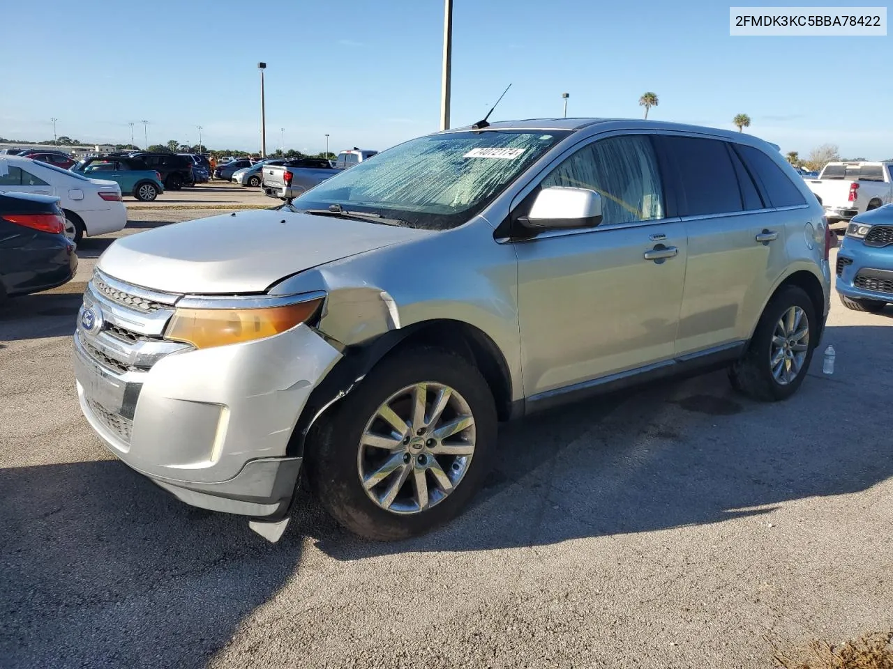 2011 Ford Edge Limited VIN: 2FMDK3KC5BBA78422 Lot: 74072174