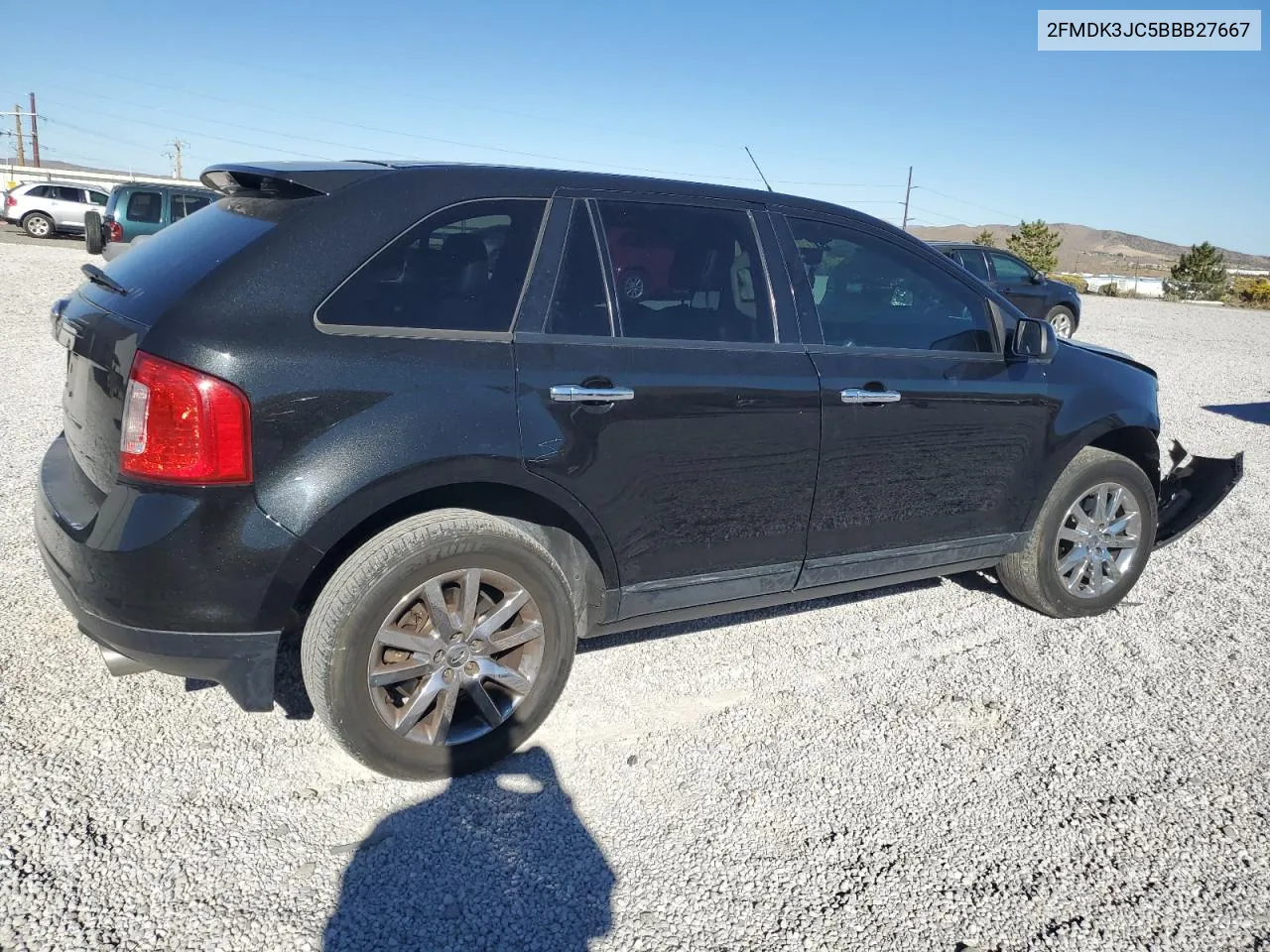 2011 Ford Edge Sel VIN: 2FMDK3JC5BBB27667 Lot: 74360184