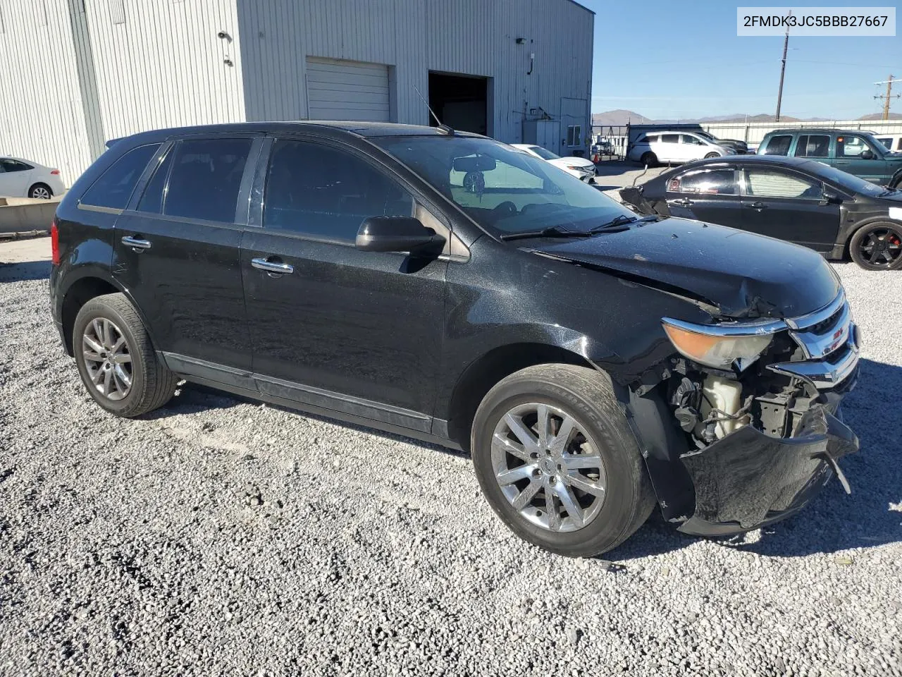 2011 Ford Edge Sel VIN: 2FMDK3JC5BBB27667 Lot: 74360184