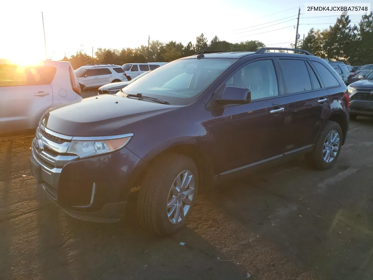 2011 Ford Edge Sel VIN: 2FMDK4JCXBBA75748 Lot: 75055084