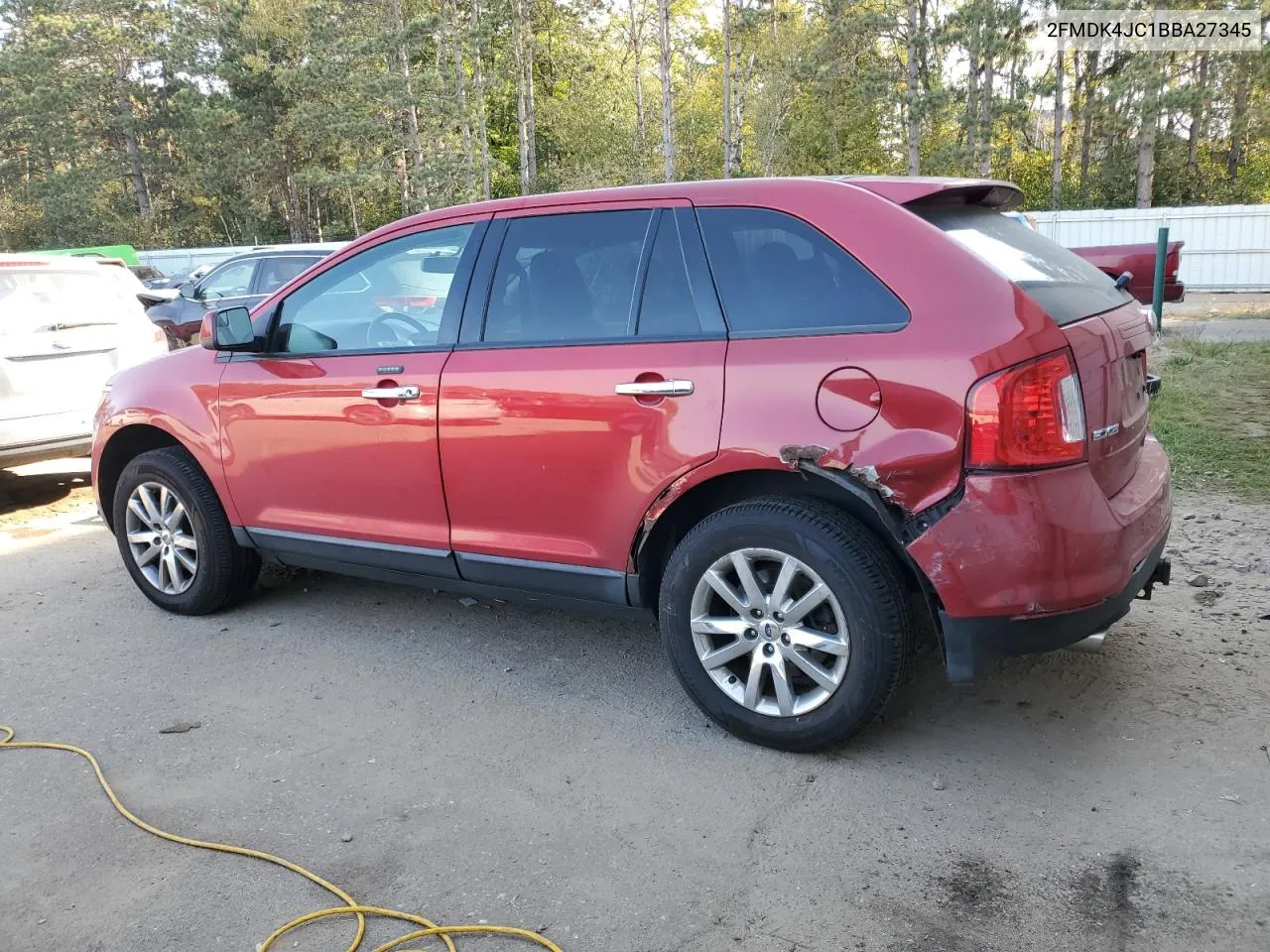 2011 Ford Edge Sel VIN: 2FMDK4JC1BBA27345 Lot: 75475624